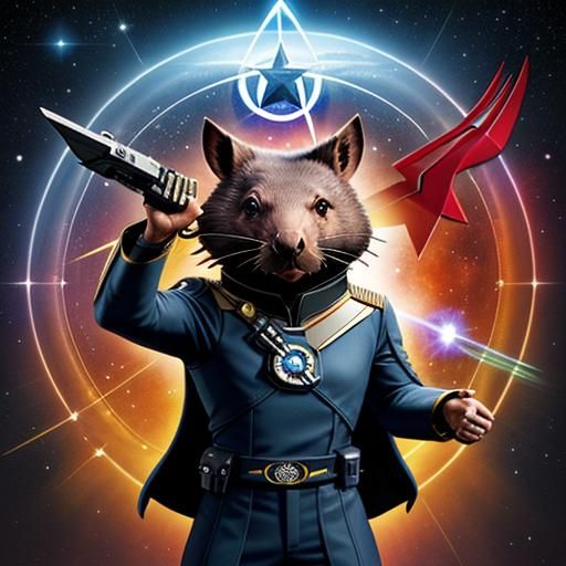 "To boldly go where no wombat has gone before!"