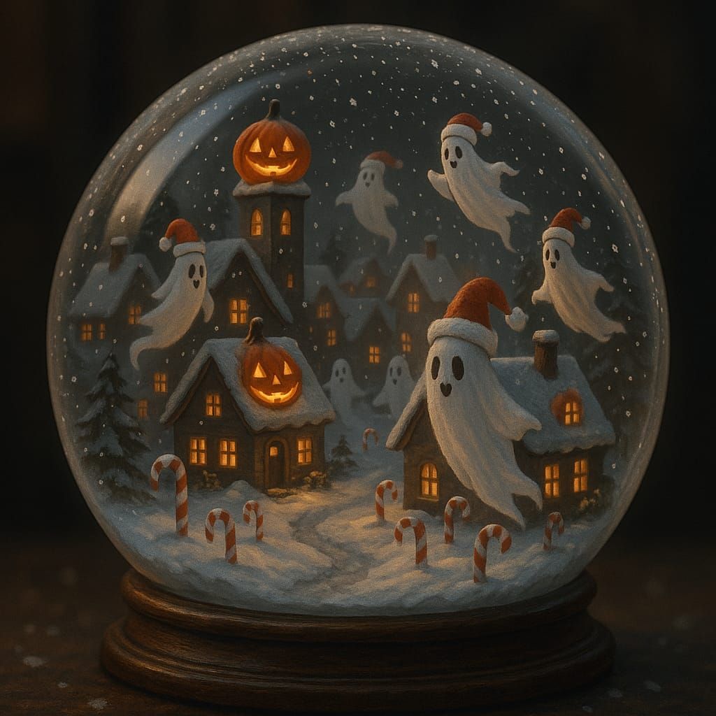 Pumpkin Snowglobe