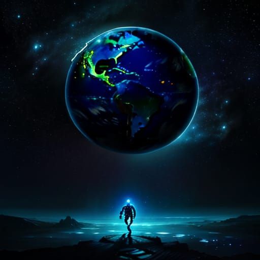 Vibrant Alien Concept Art on Distant Planet