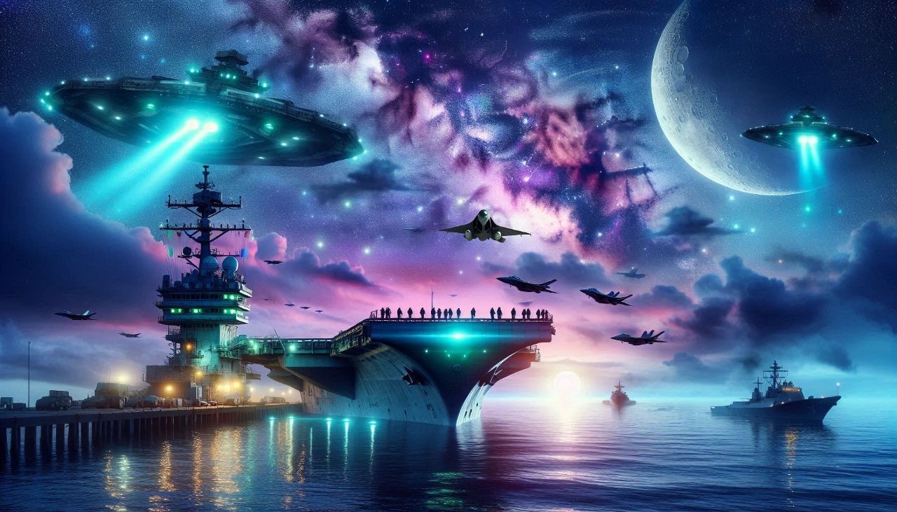 Встреча инопланетян с морским флотом