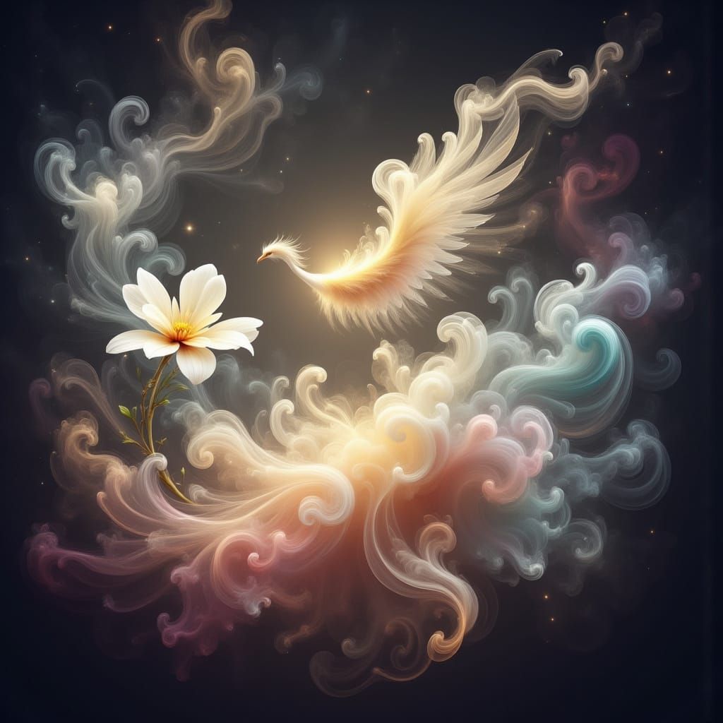 Celestial Sphere with Daisy and Wing