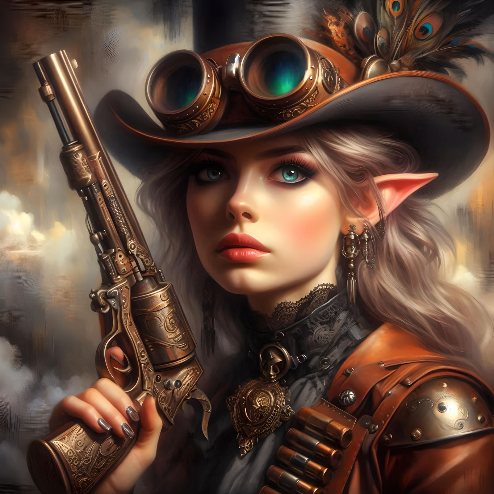 Steampunk Elf Pistoleer #3