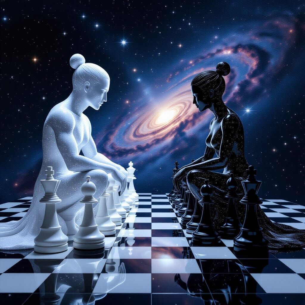 Cosmic Chess ♟️   by @Aine Boden