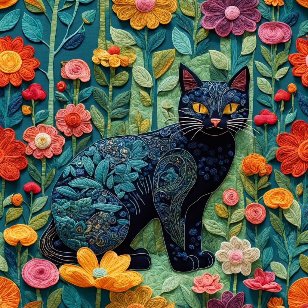 The cat.  by @mary benoite