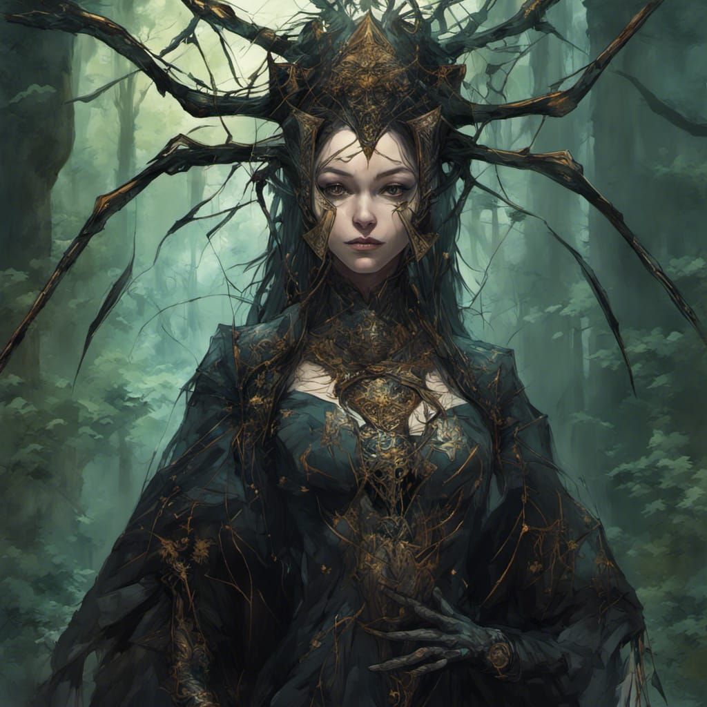 Spider Priestess - AI Generated Artwork - NightCafe Creator