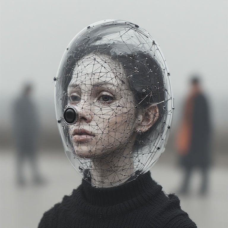 mask that completely blocks AI facial recognition