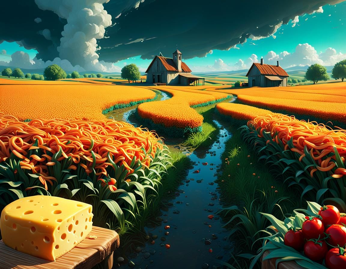 Spaghetti Crops - AI Generated Artwork - NightCafe Creator