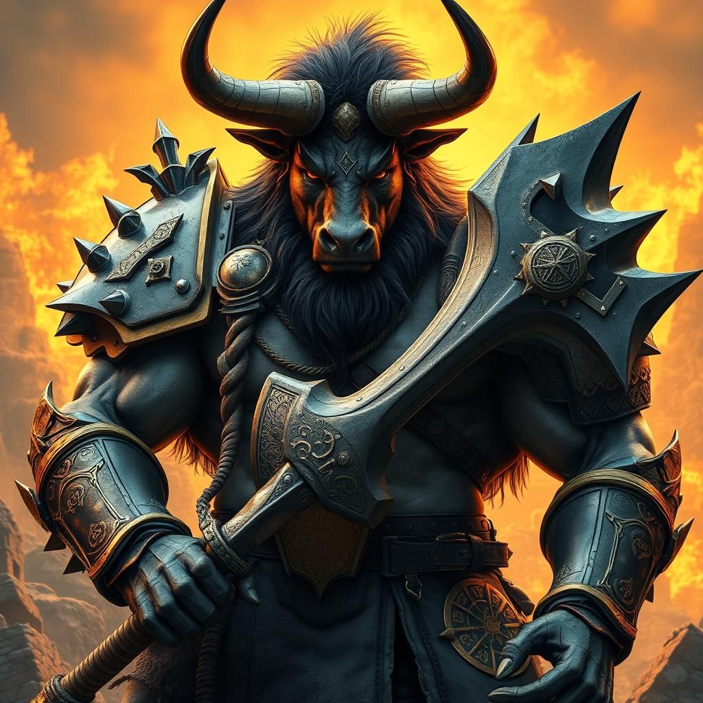 The Minotaur Gladiator  by @Mellow