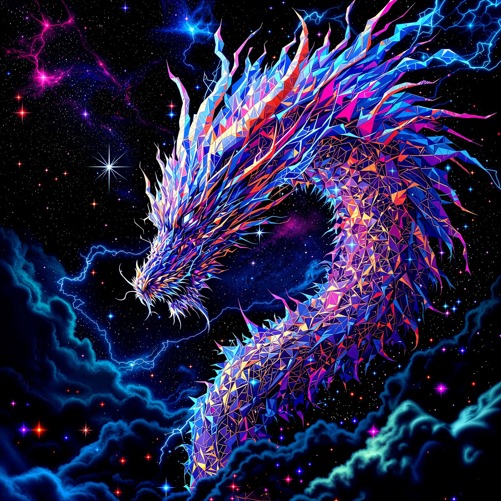Prismatic Space Dragon