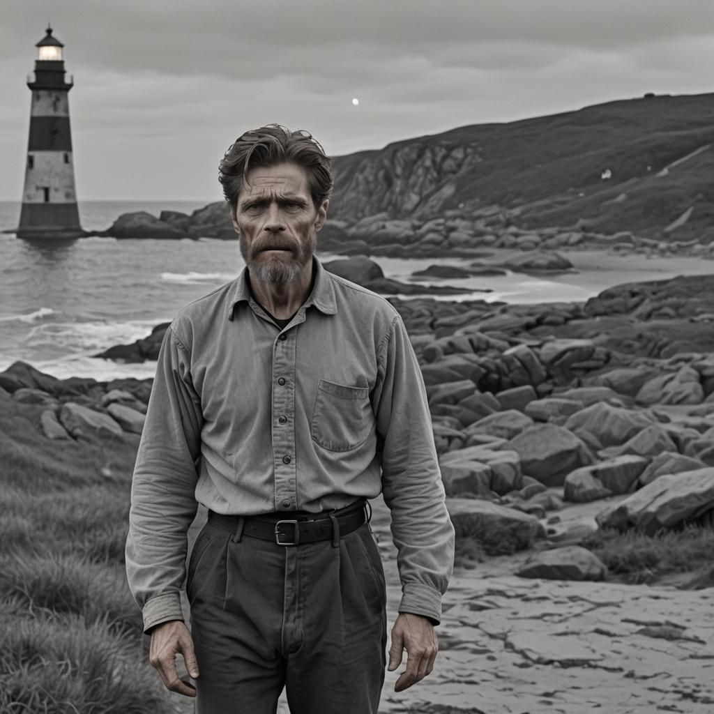 Willem Dafoe in The Lighthouse (In Color)  by @TrainToon