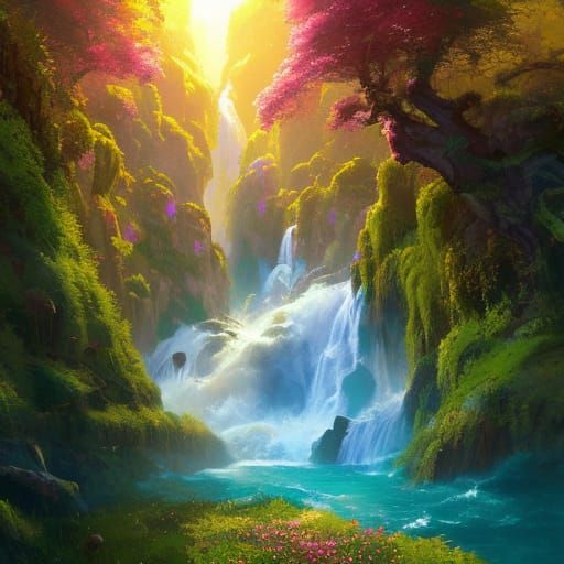 Vibrant Meadows - AI Generated Artwork - NightCafe Creator