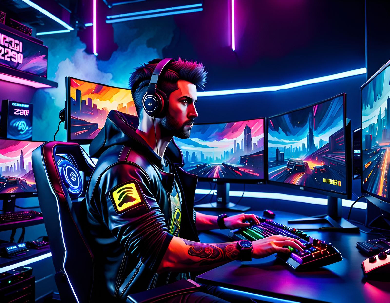 Awesome gaming setup  by @That cinema teacher