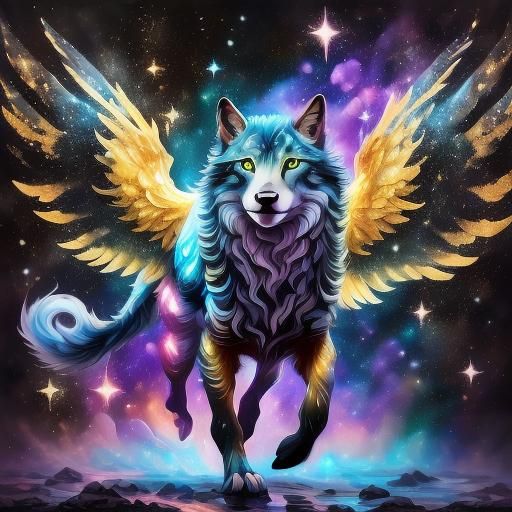 <lora:Fairy Animals:1.0> epic cute adorable ethereal green winged turtle walking and shimmering over the space, filled with glitter and star...