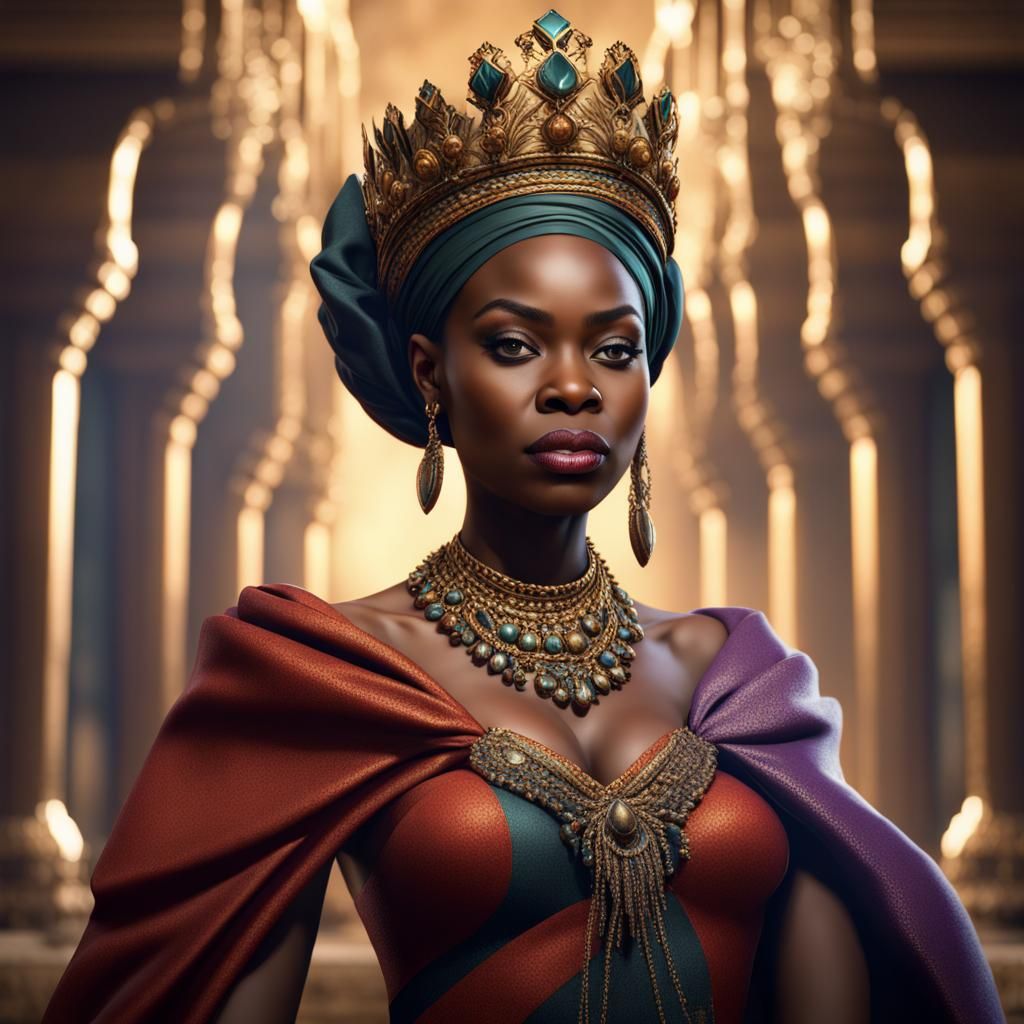 The Queen of Nigeria of Africa - AI Generated Artwork - NightCafe Creator