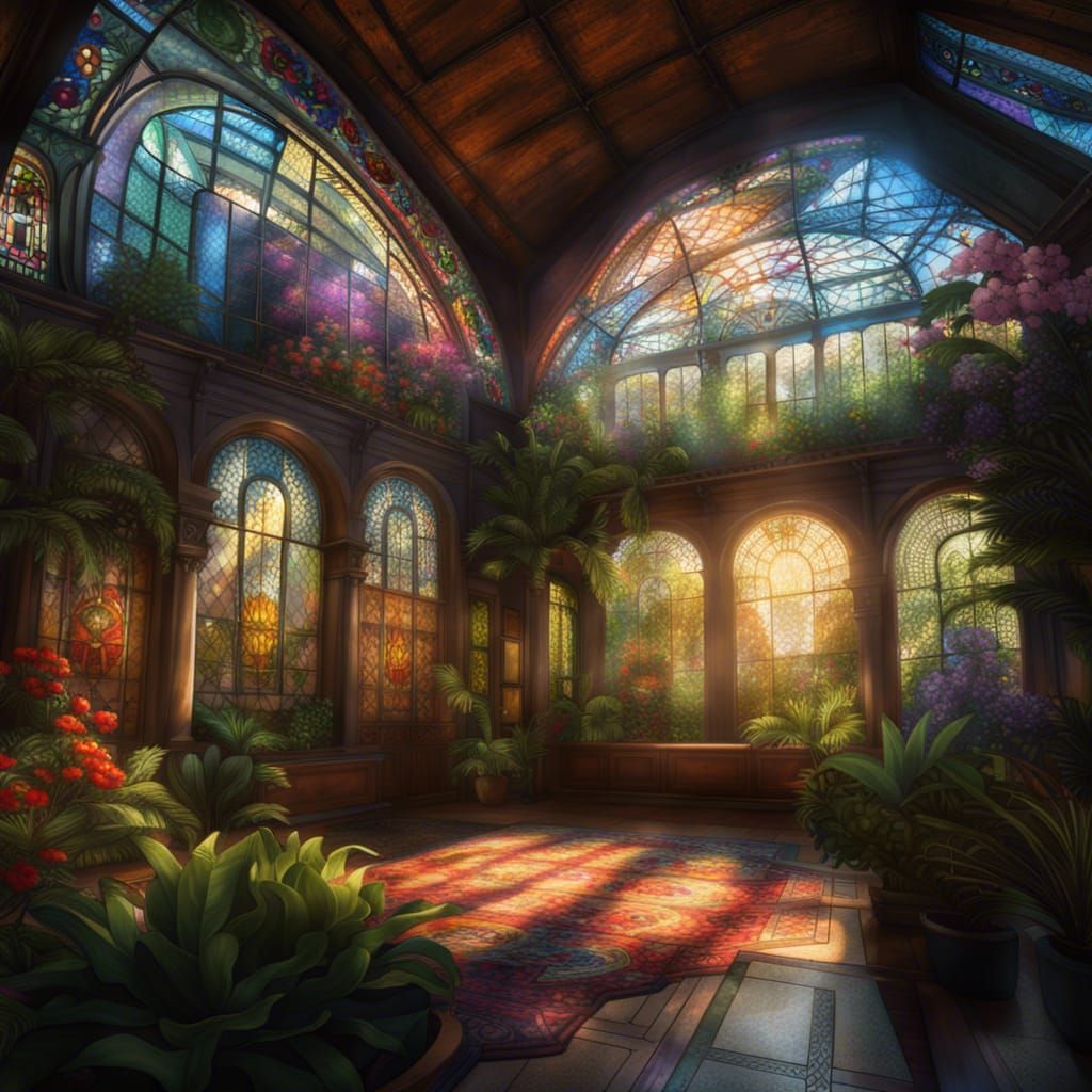 Victorian Kew Gardens Interior  by @Deliverlite 