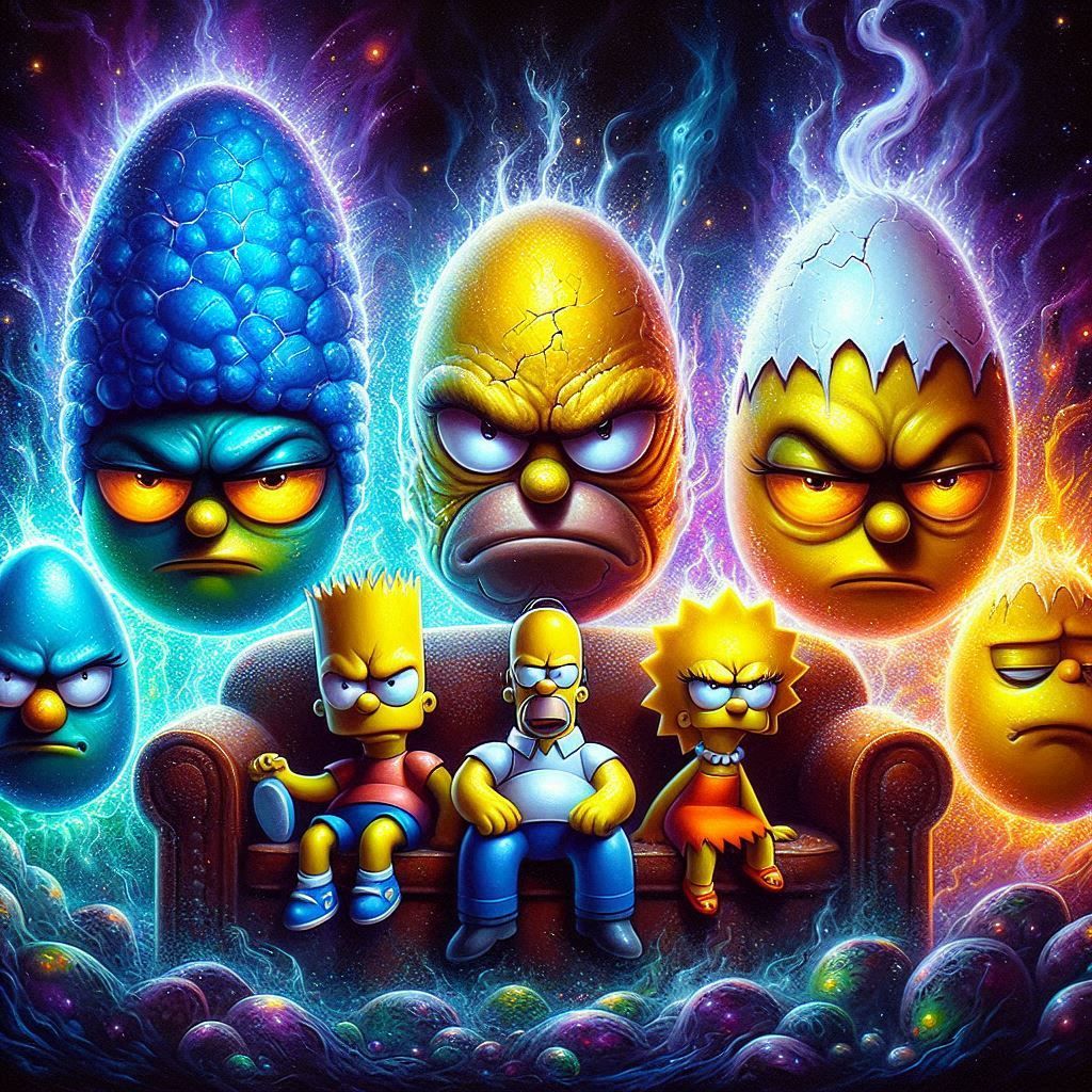 Simpsons Angry eggs