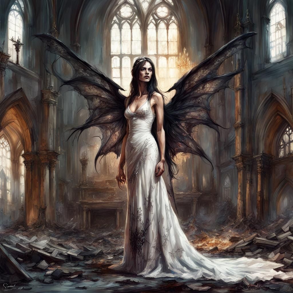 Demon Bride - Ai Generated Artwork - Nightcafe Creator