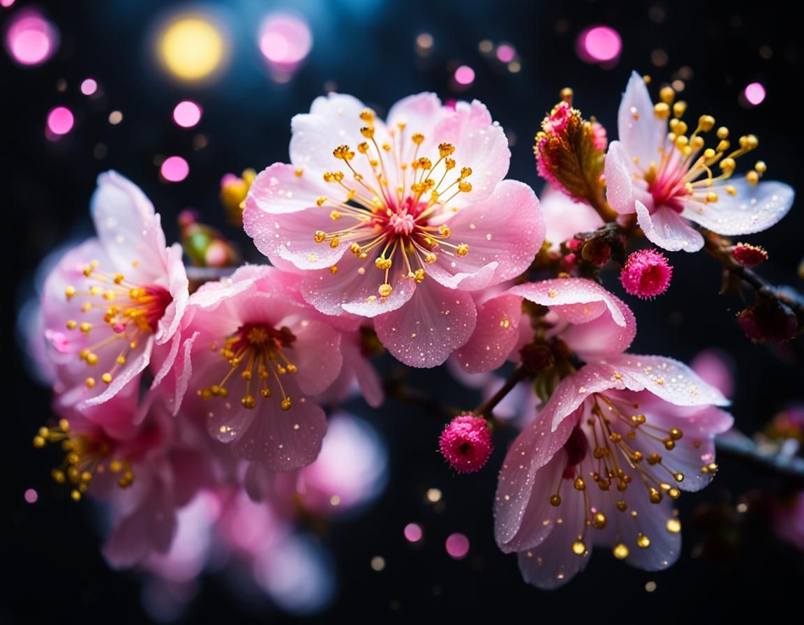 cherry blossoms macro