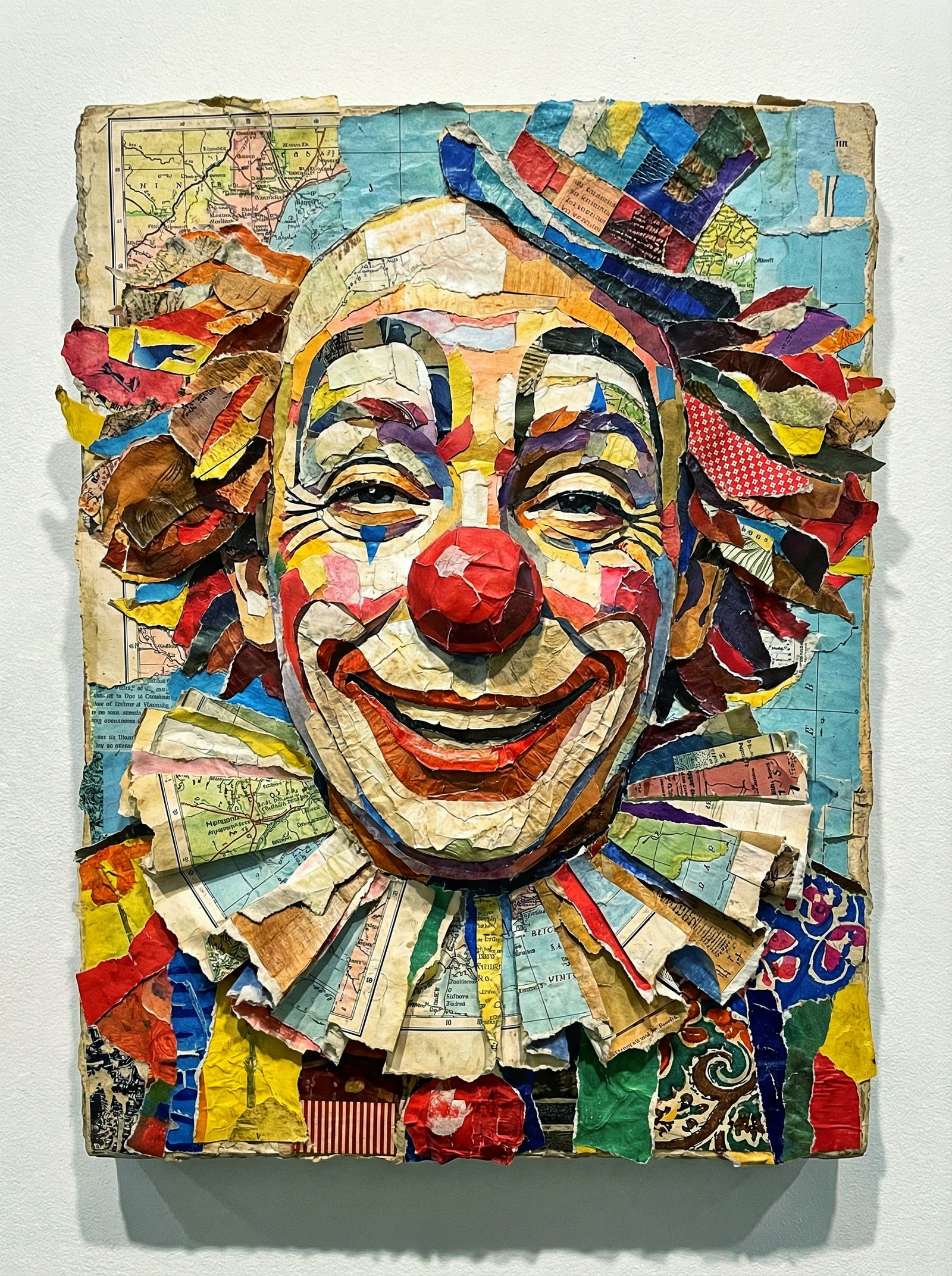 Collage of a clown - artistic
