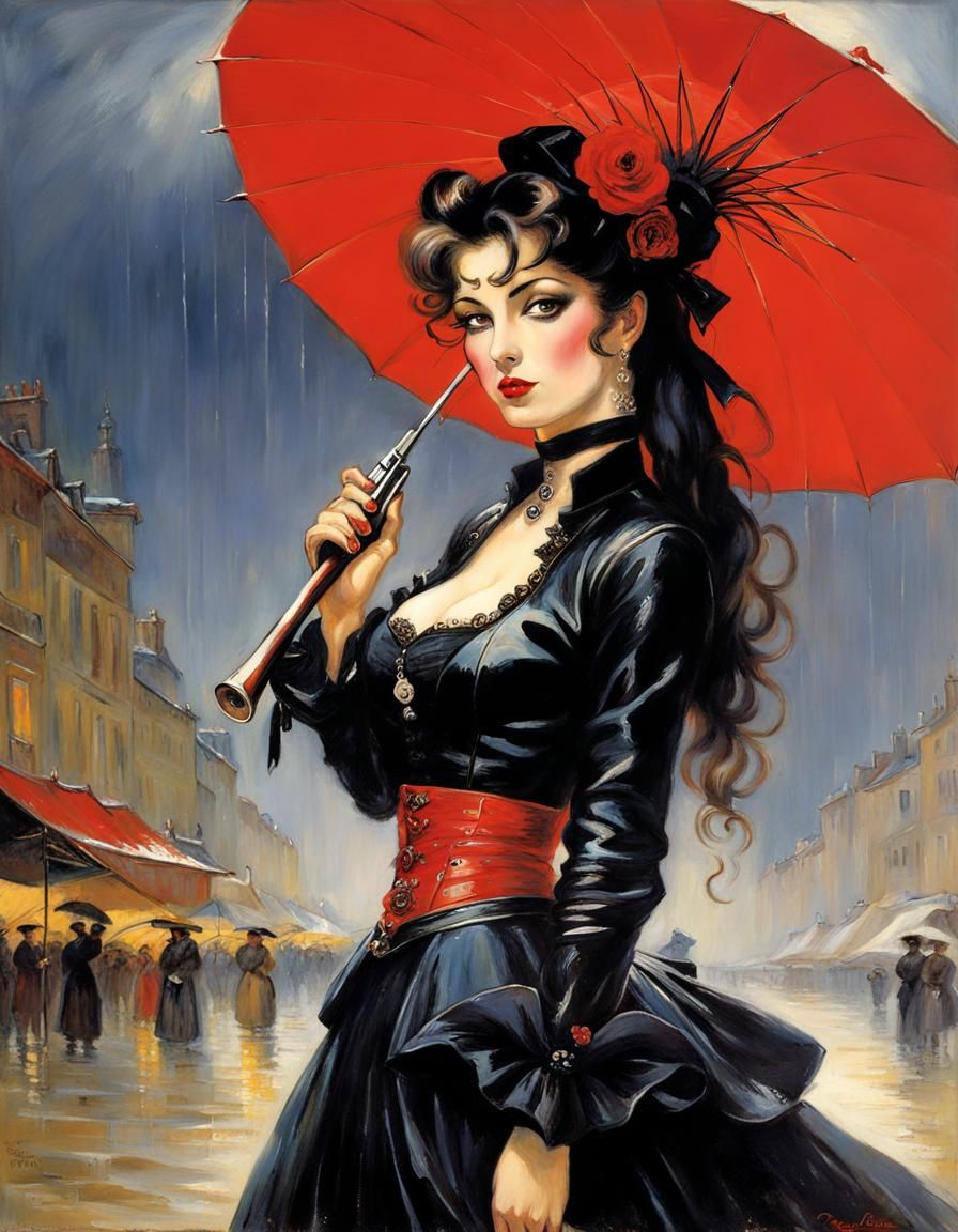 red raining romanticism