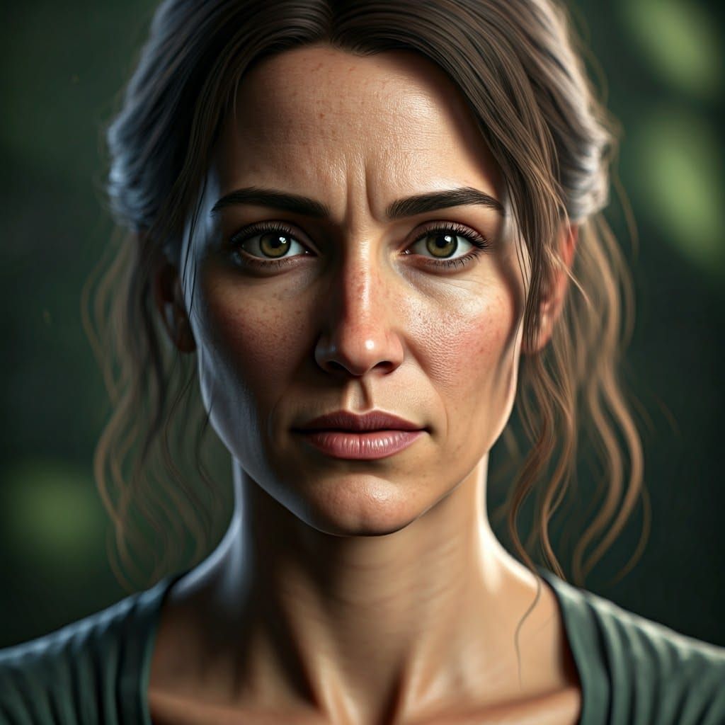 Resilient Woman Portrait with Natural Bokeh