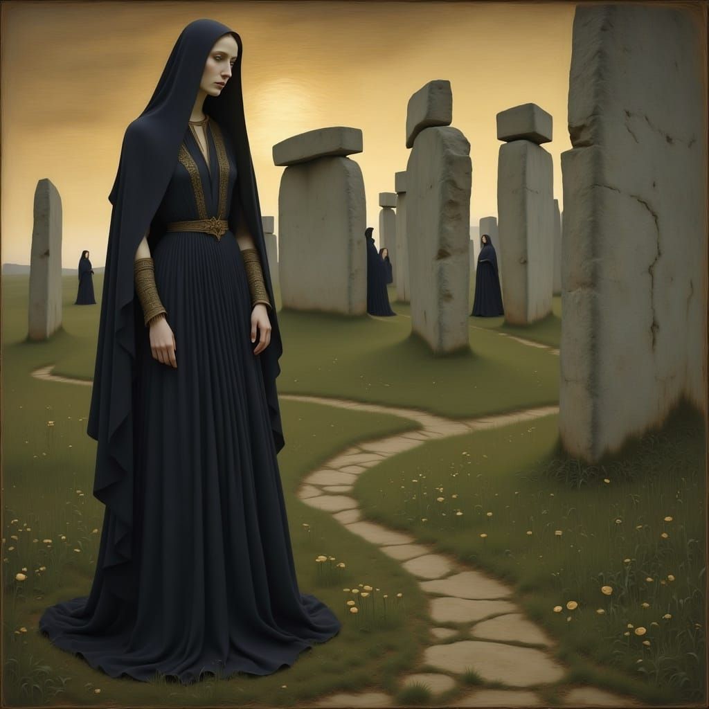Mysterious Women at Stonehenge: Medieval Spirit