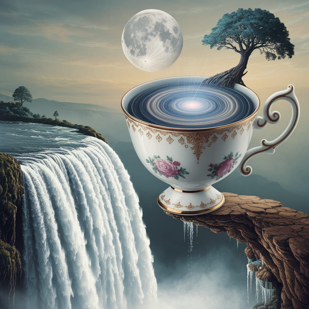 Tree in a teacup  by @Pharaoh Julia
