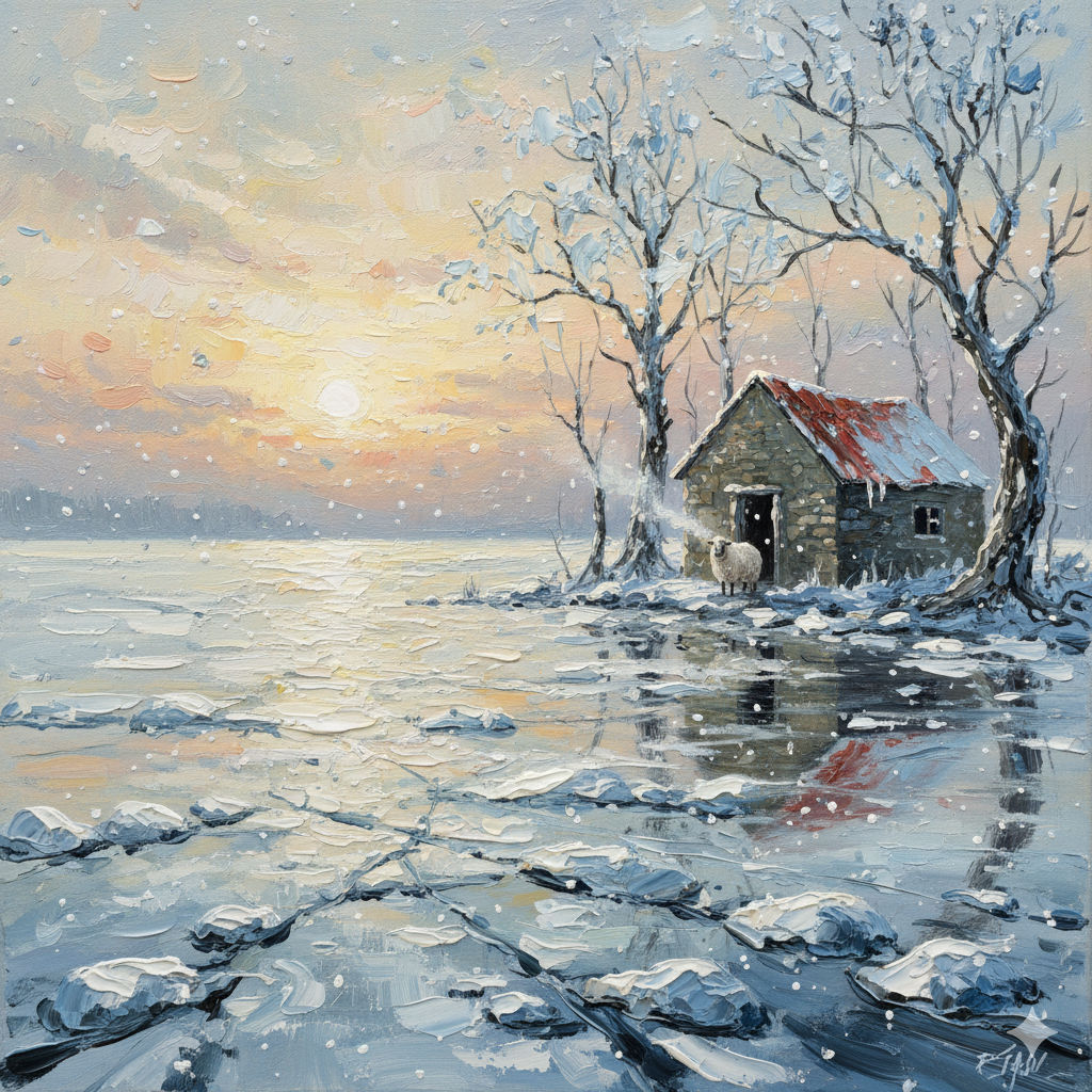 Winter by the Lake