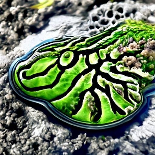 Rotifer hyperdetailed Unreal Engine microscopic imagery eart...