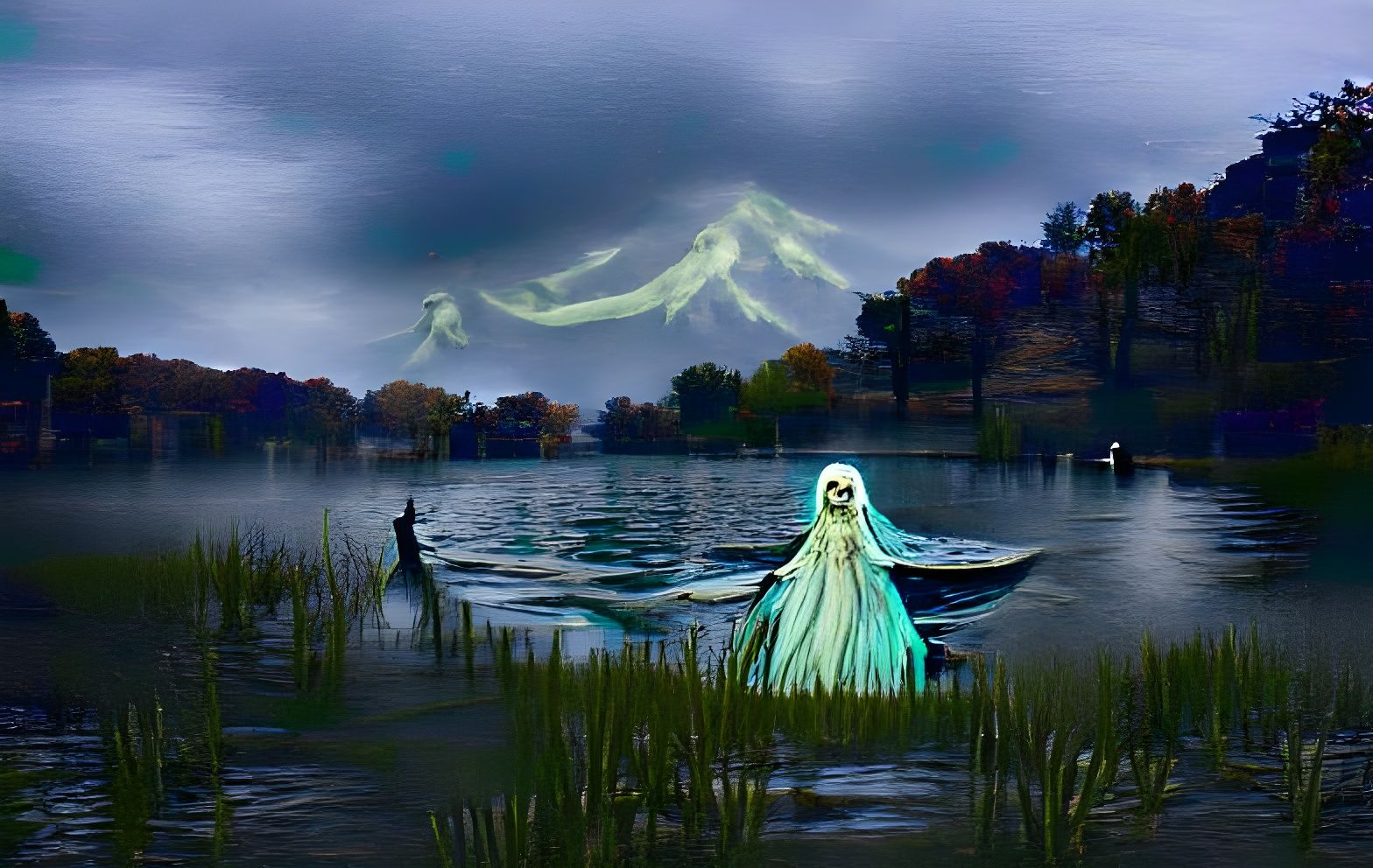 The lady of the lake - AI Generated Artwork - NightCafe Creator