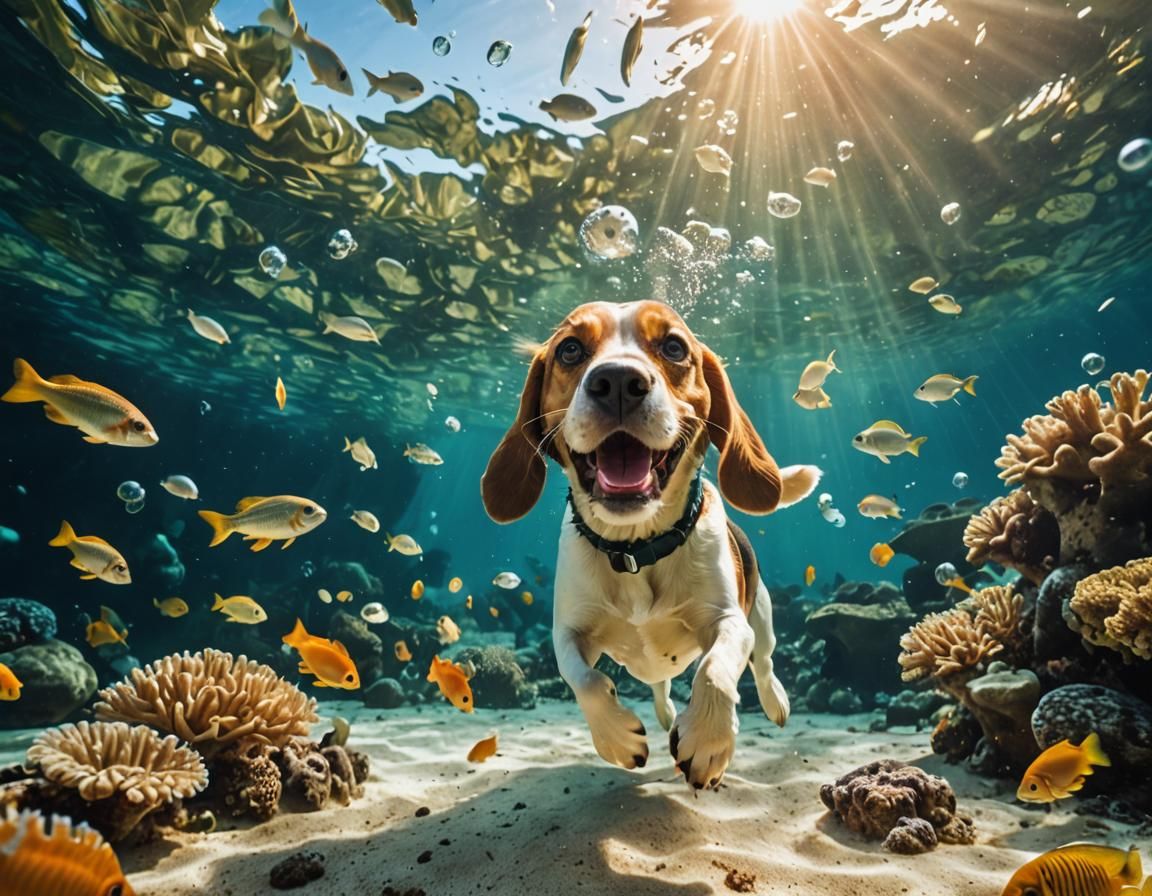 Swim hound  by @Dexx