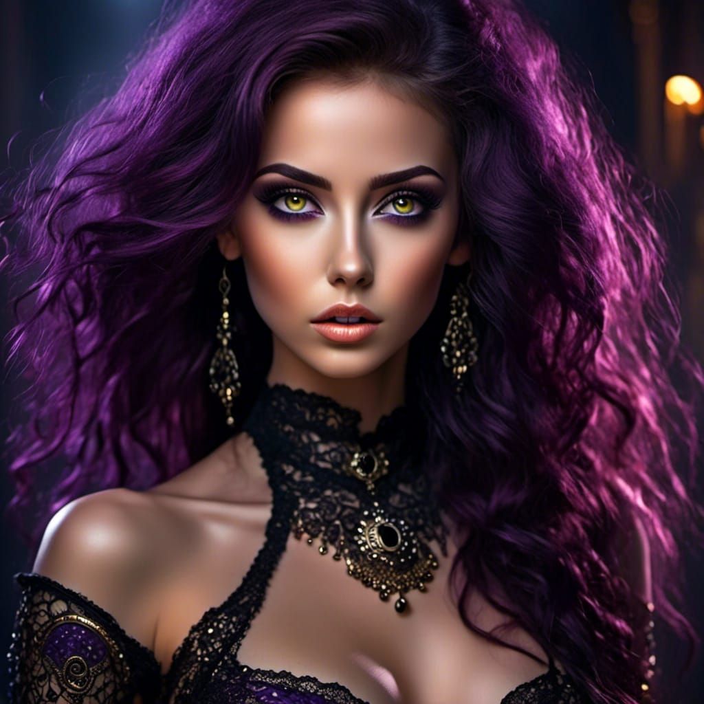 purple hair