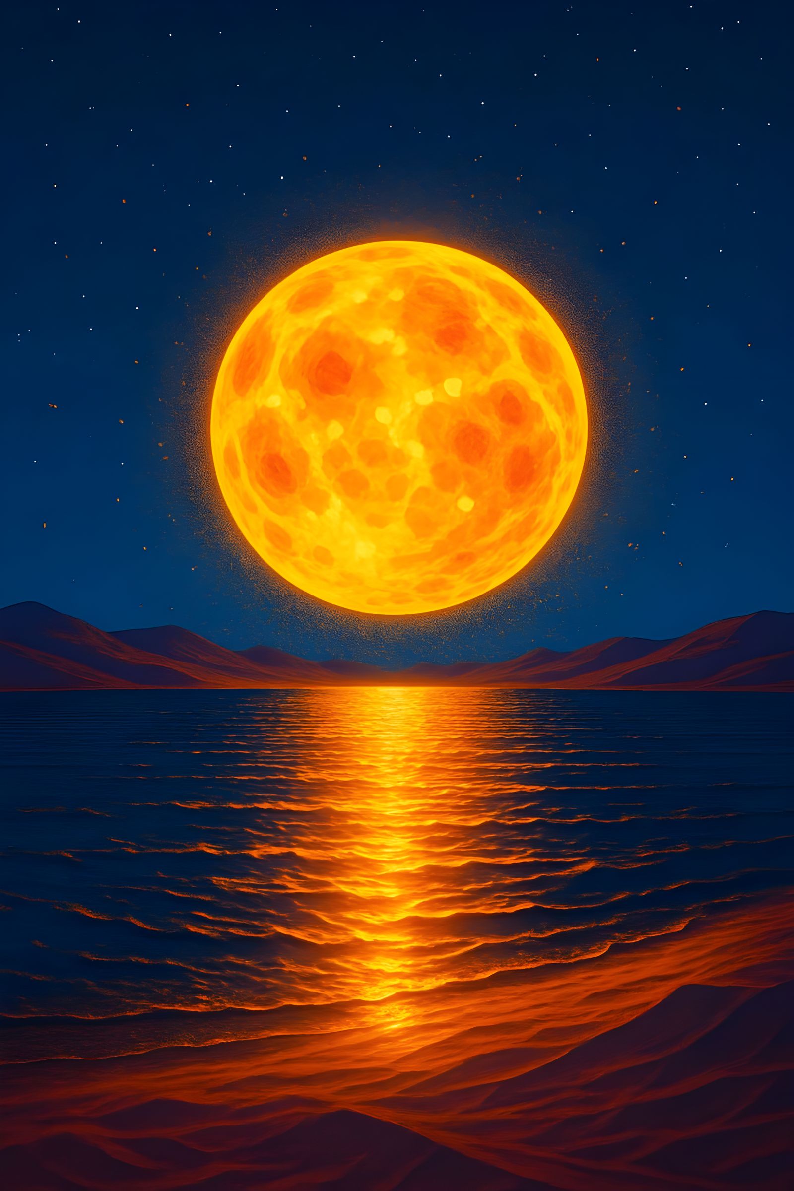 The Little Sun Over The Lake