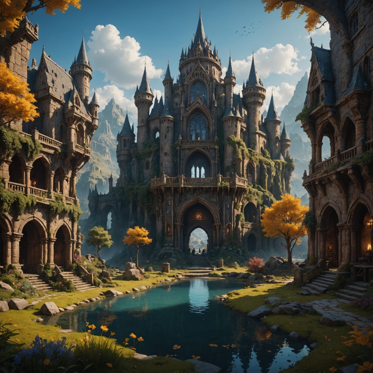 Fiery Water Horse Fantasy Concept Art