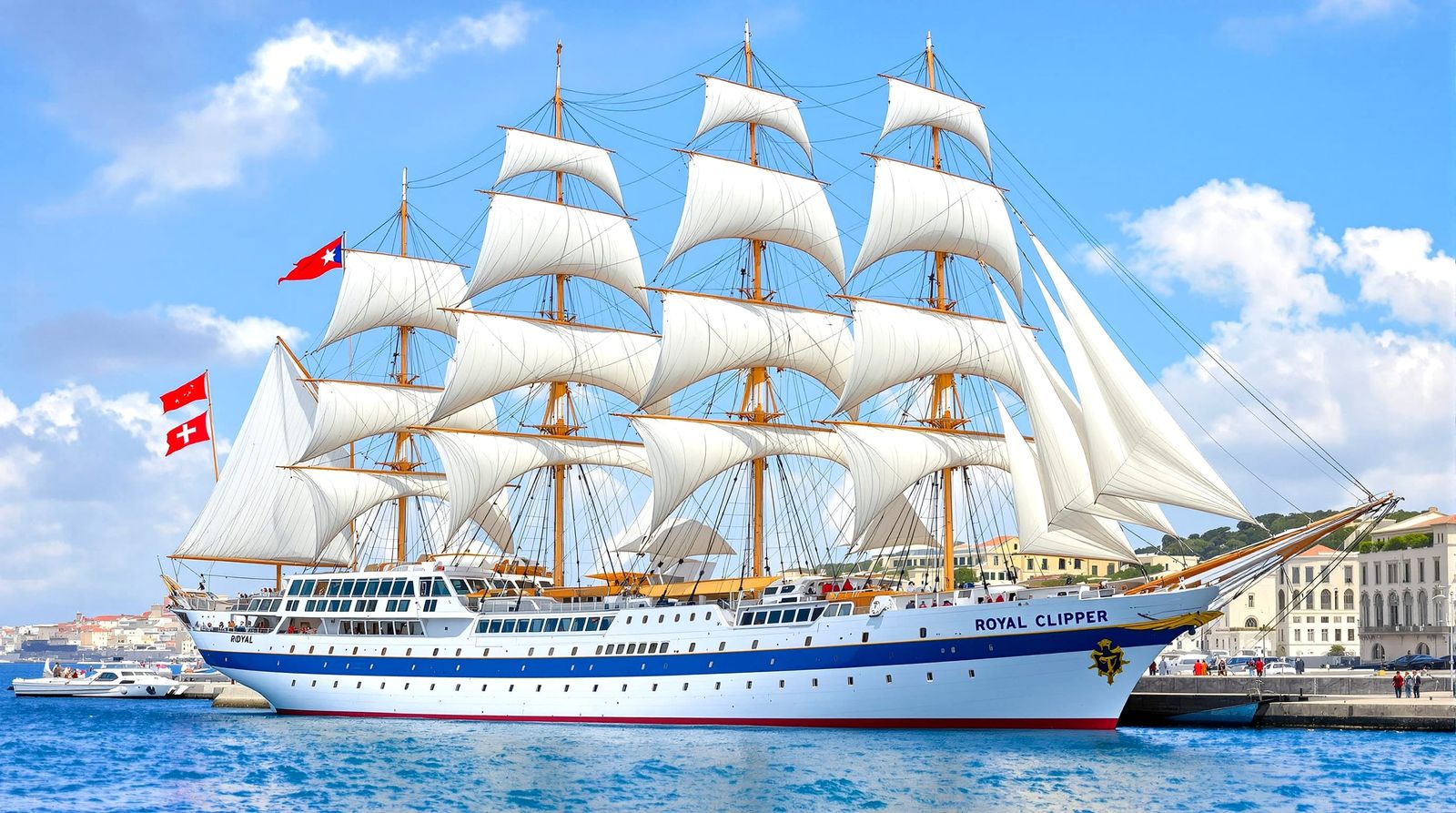 Royal Clipper full-rigged sailing cruise ship  by @Gary Murakami