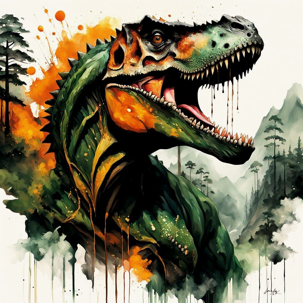 Allosaurus  by @Crimson