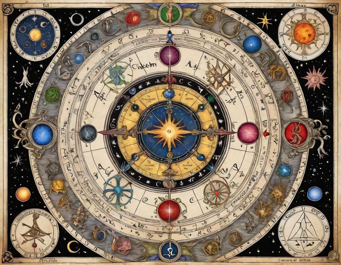 Hermetic Astral Charts. - AI Generated Artwork - NightCafe Creator