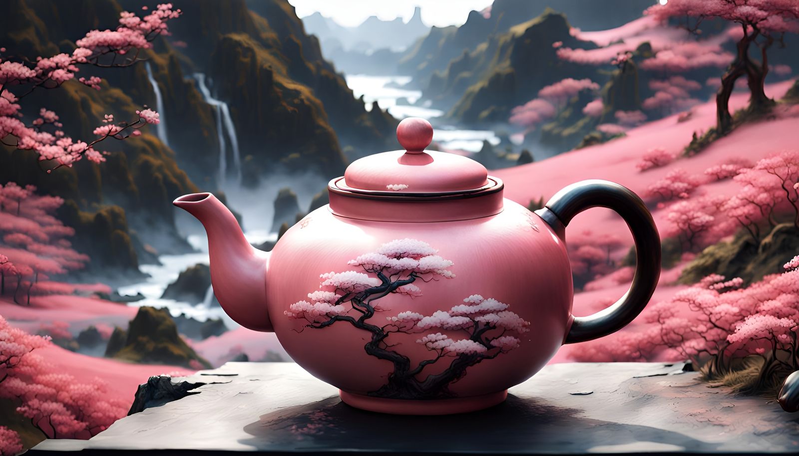 large teapot kyusu Japanese - AI Generated Artwork - NightCafe Creator