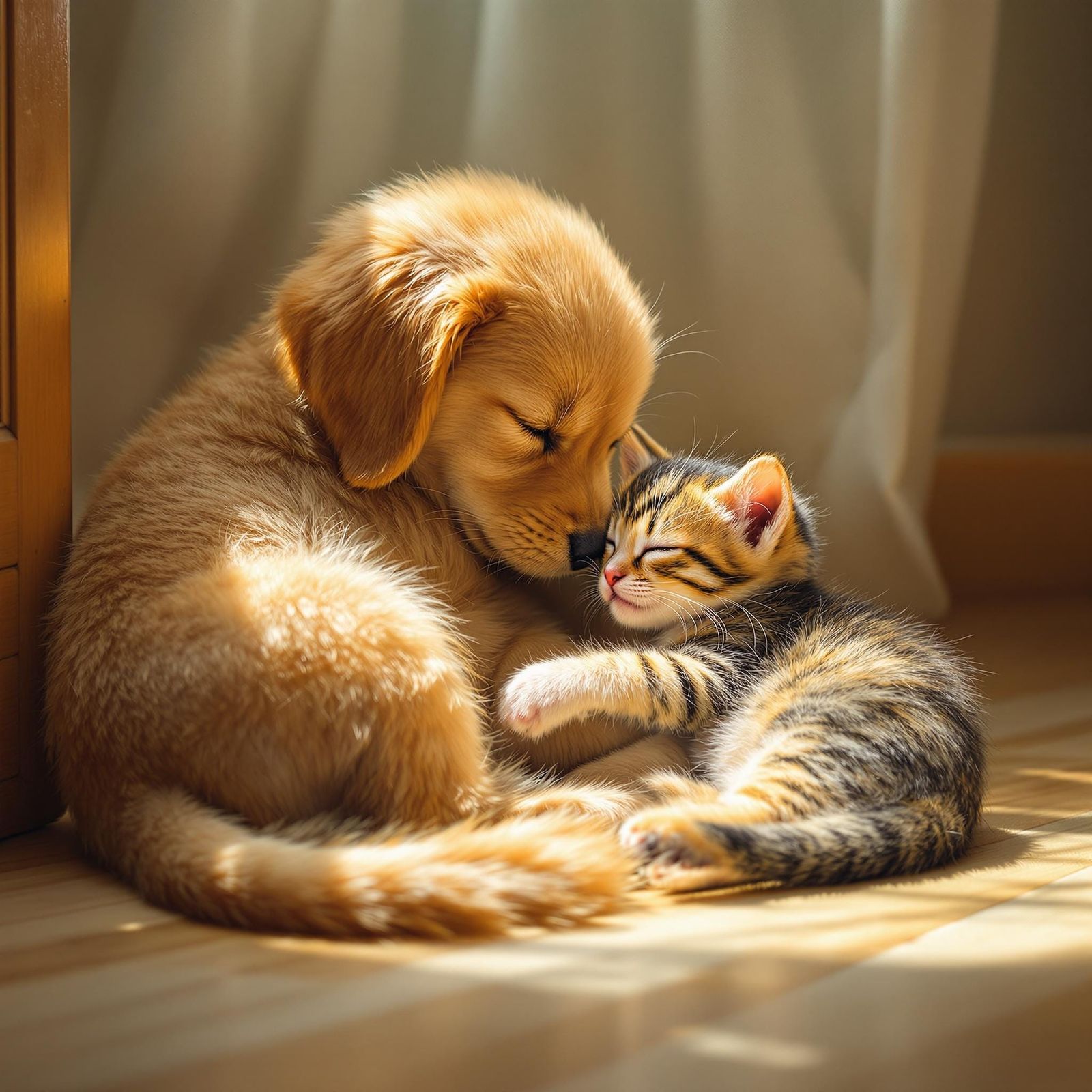 Cuddling.  by @Eric Berthiaume