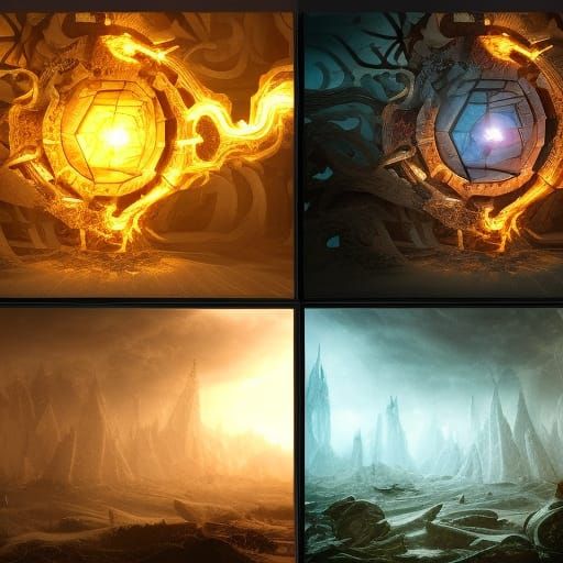 Wooden d20, cursed, evil, glowing, hyperdetailed, blood, 1