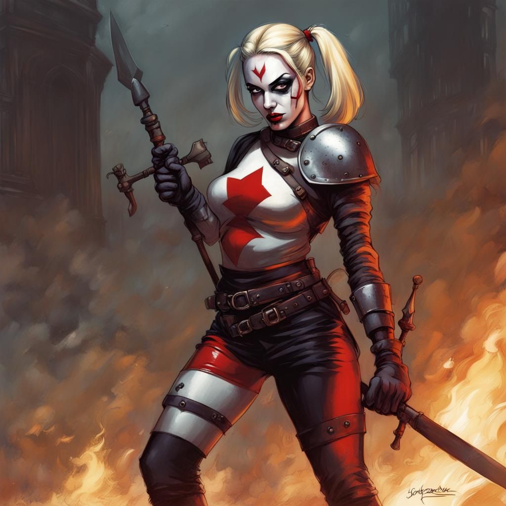 Harley Quinn as Joan of Arc