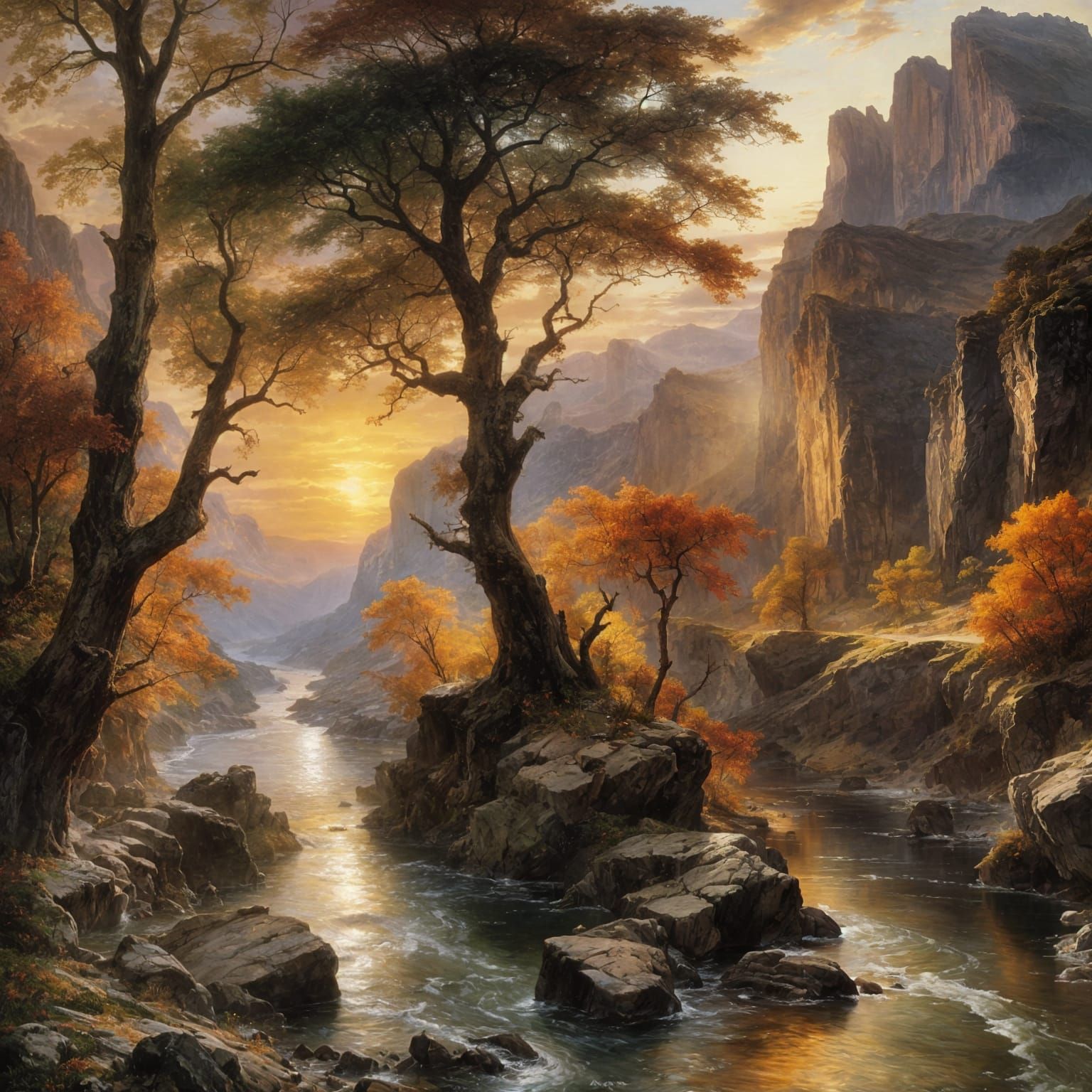 Autumn landscape.  by @Terra