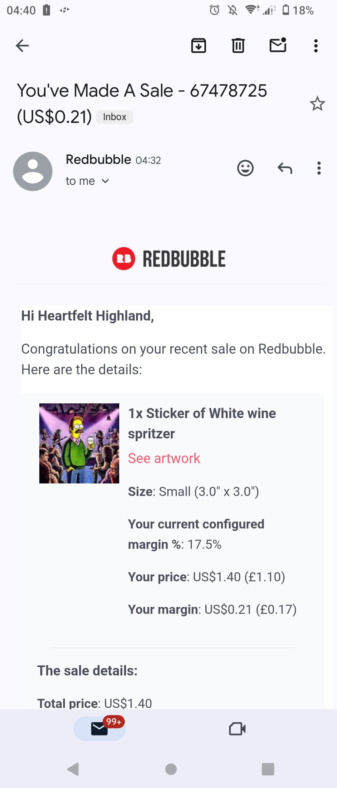 First sale 😊 1❤️✌️