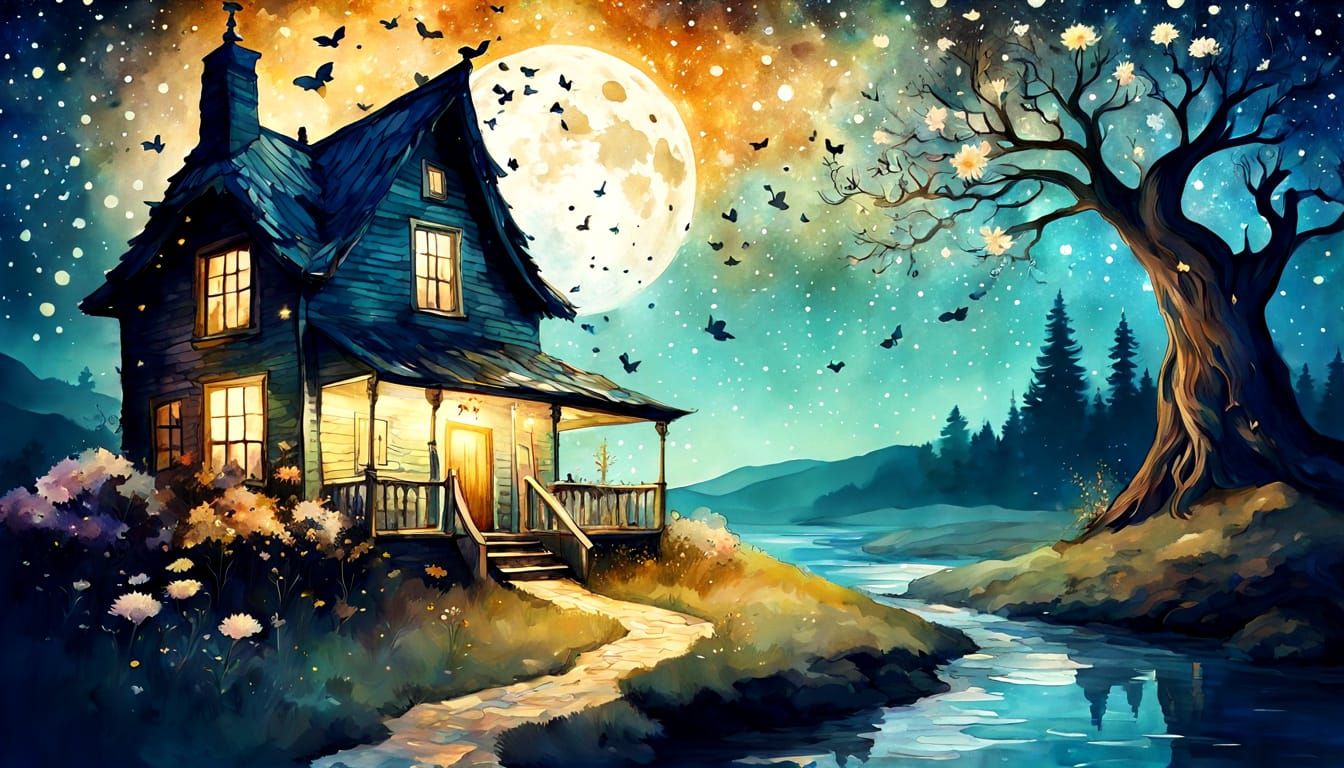 Epic surrealism by Alexander Jansson and Martin Stranka “Digital watercolor Illustration of a whimsical ...  by @Mr Classics