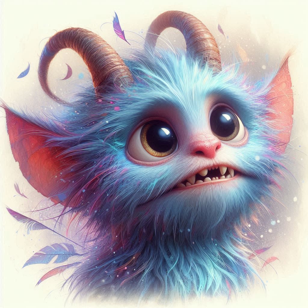 adorable fairy-tale fantasy creature portrait..