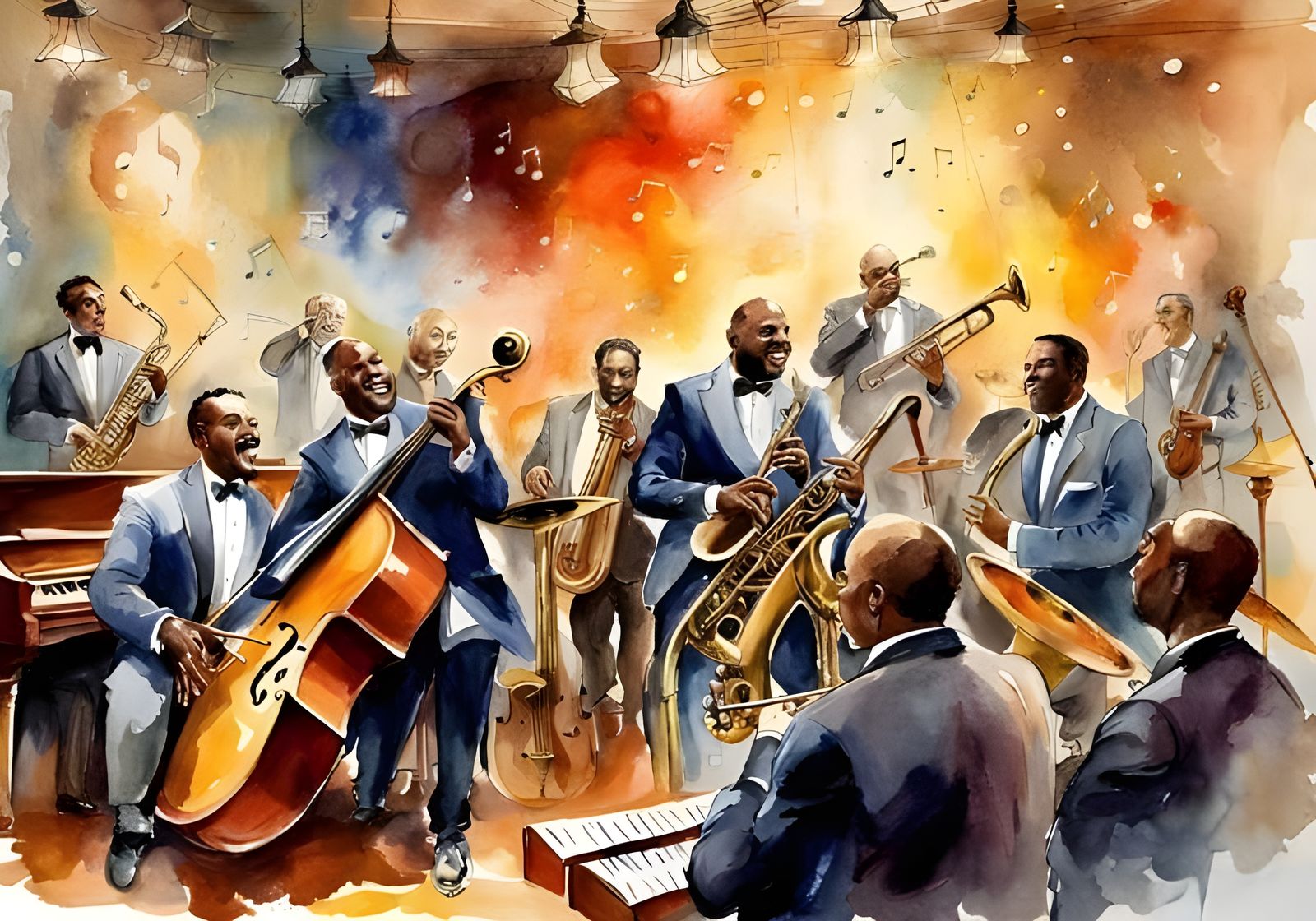 Music is like a Jazz Band  by @Mrcloo