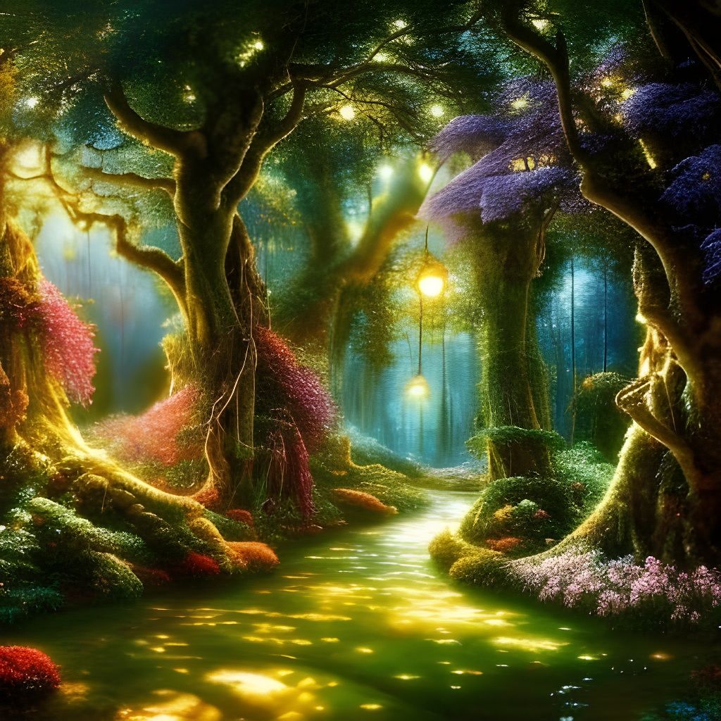 Enchanted Forest - Ai Generated Artwork - Nightcafe Creator