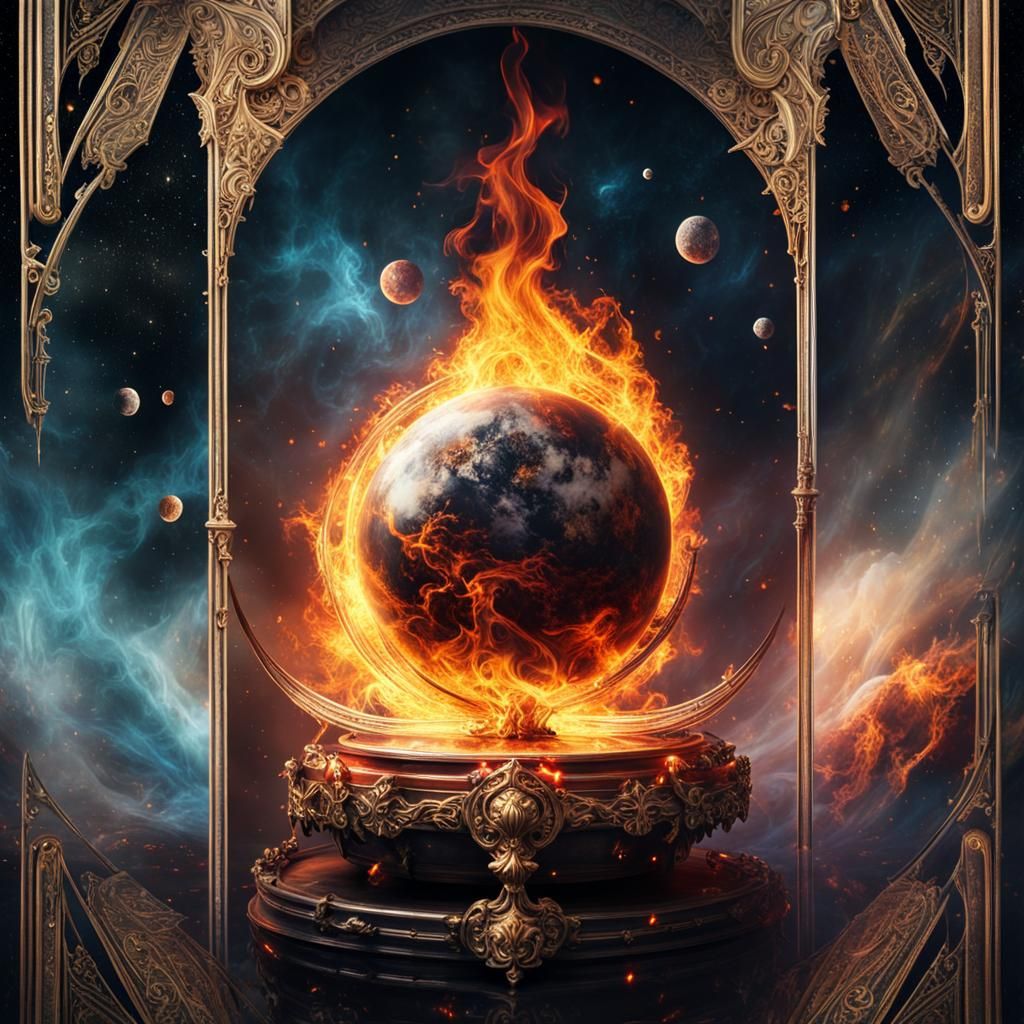 burning earth  by @Nash