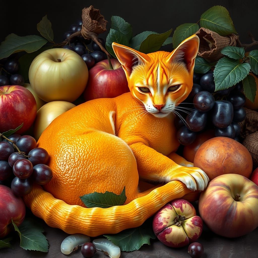 Orange Cat Fusion  by @Pink Flop