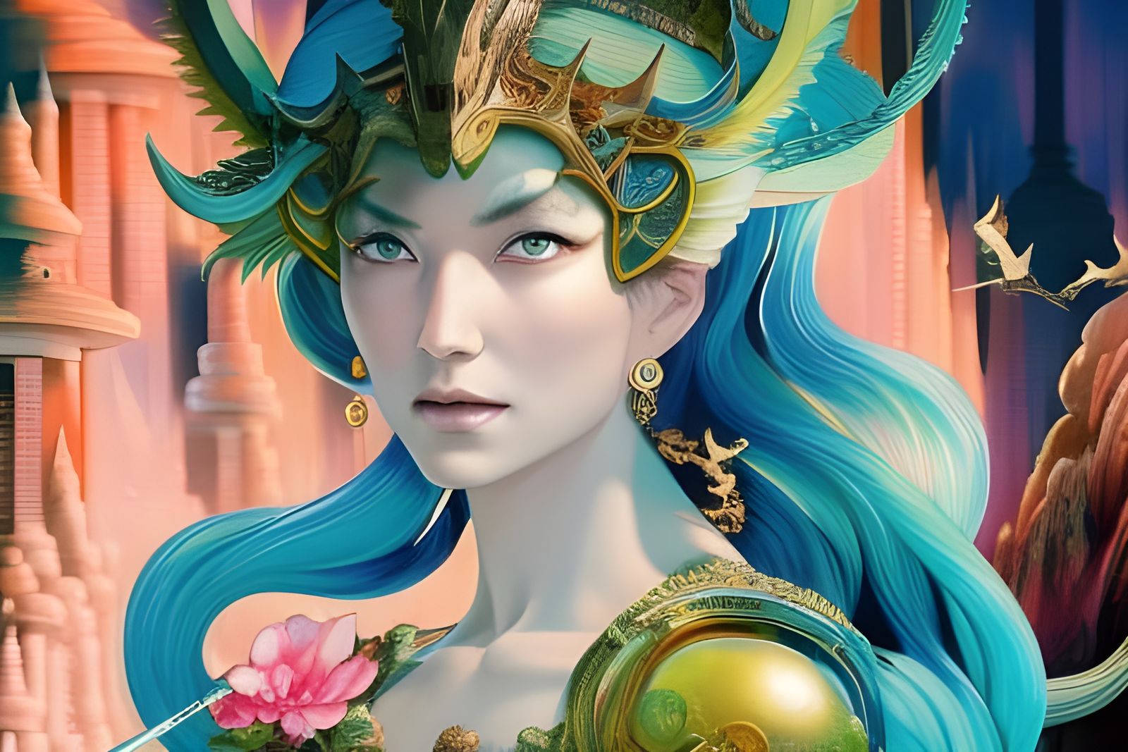 The Dragon Queen AI Generated Artwork NightCafe Creator